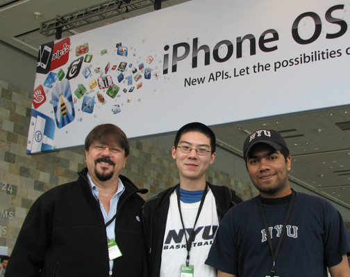 photograph: Professor Nathan Hull, Ricky Cheng, and Mayank Maheshwari