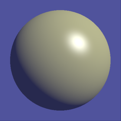 Sphere with specular component