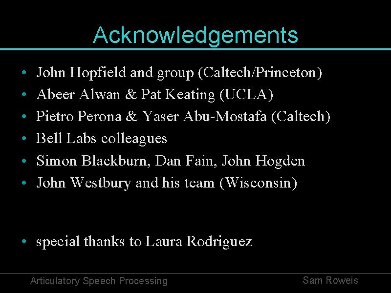 acknowledgement in thesis presentation
